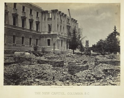 The New Capitol, Columbia, SC, 1865. av George N. Barnard