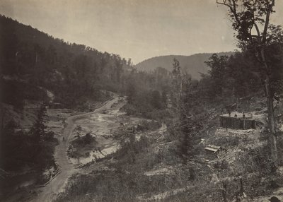 Whiteside Valley under bron, 1860-talet. av George N. Barnard