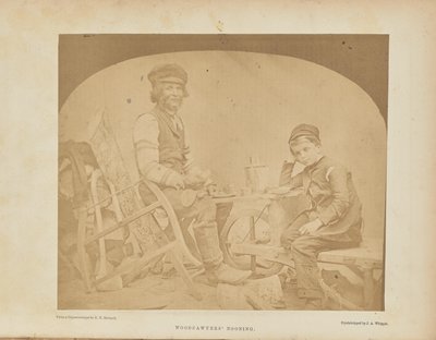 Skogssågarnas Nooning av George N. Barnard
