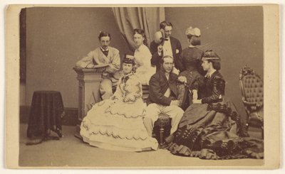 [Porträtt av en oidentifierad grupp: fyra kvinnor och tre män] av George P. Critcherson