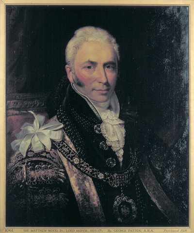 Sir Matthew Wood, borgmästare 1815-1817 av George Patten