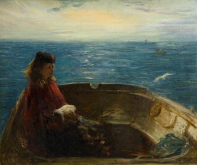 Flicka i en båt av George Paul Chalmers