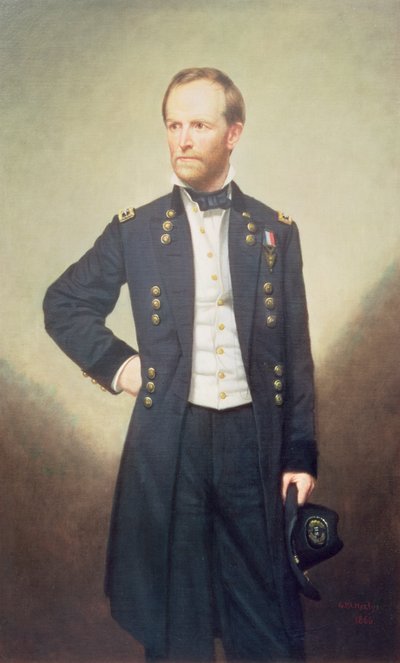General William Sherman (1820-91) 1866 av George Peter Alexander Healy