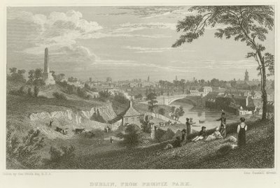 Dublin från Phoenix Park av George Petrie