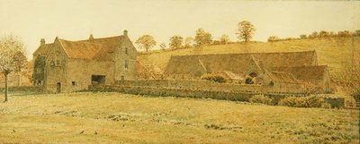 The Old Tithe Barn and Farm House nära Bradford-on-Avon av George Price Boyce