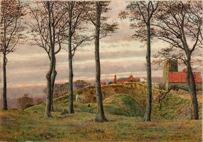 Windmills Hill, Gateshead, 1864 (penna och wc på papper) av George Price Boyce