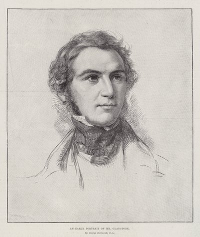 Ett tidigt porträtt av Mr Gladstone av George Richmond
