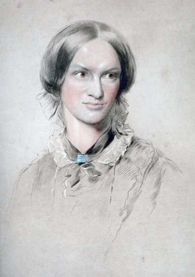 Charlotte Bronte, engelsk författare, 1850. av George Richmond