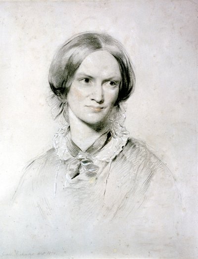 Charlotte Bronte, engelsk författare, 1850 av George Richmond