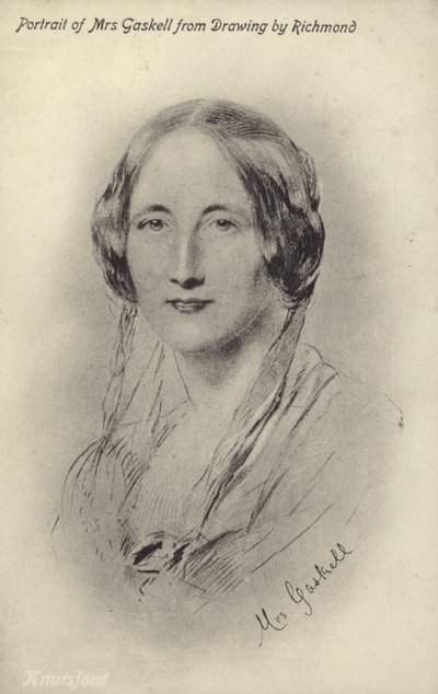 Mrs Gaskell (1810-1865), engelsk romanförfattare och novellist. av George Richmond