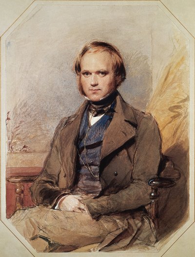 Porträtt av Charles Robert Darwin (Shrewsbury av George Richmond