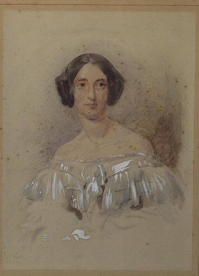 Porträtt av Fanny (Frances) Cartwright av George Richmond