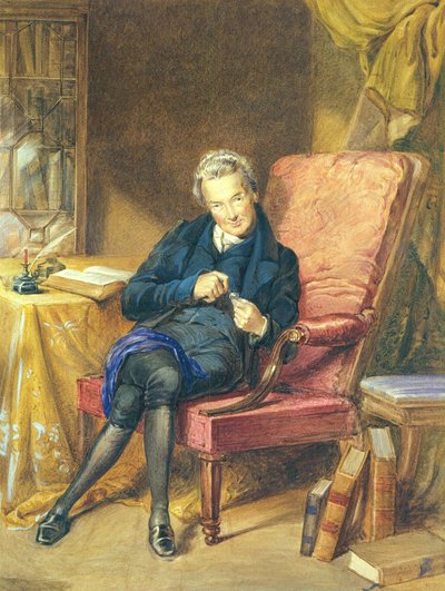Porträtt av William Wilberforce (1759-1833) 1833 (akvarell på papper) av George Richmond