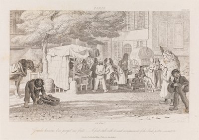 Fruit Stall, Paris, ca 1821 (etsning) av George Robert Lewis