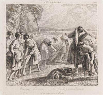 Harvest, Augsbourg, ca 1821 (etsning) av George Robert Lewis