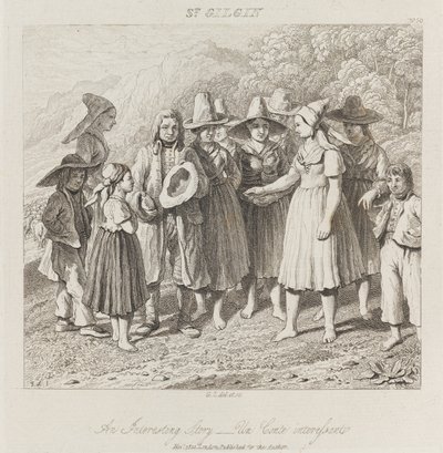 Intressant berättelse, St. Gilgin, ca 1821 (etsning) av George Robert Lewis