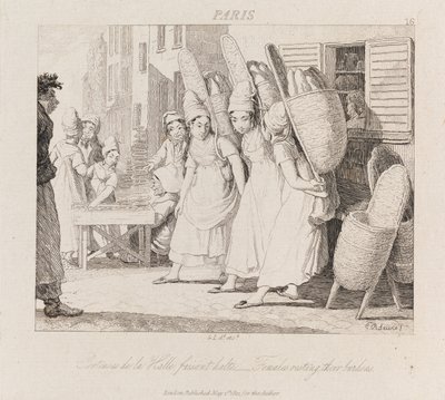 Women Resting, Paris, ca 1821 (etsning) av George Robert Lewis