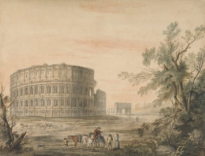 Colosseum, Rom, med bågen till vänster av George Robertson