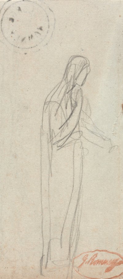 En stående kvinnlig figur av George Romney