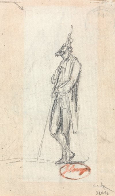 En stående mansfigur av George Romney