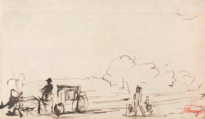 Vagn på landsväg av George Romney