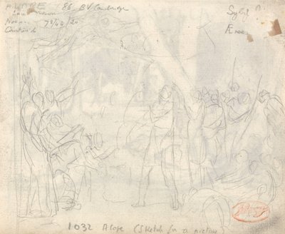 Komposition av klassiska figurer av George Romney