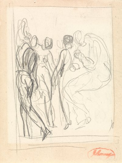 Dansare och musiker, troligen till ”L’Allegro” av George Romney