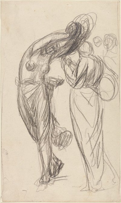 En dansande tamburinspelare och en banjospelare av George Romney