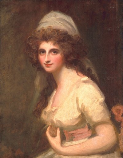 Emma Hart i vit turban, ca 1791 av George Romney