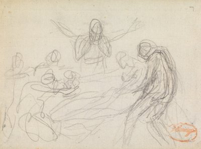 Figur Sammansättningsstudie 11 av George Romney