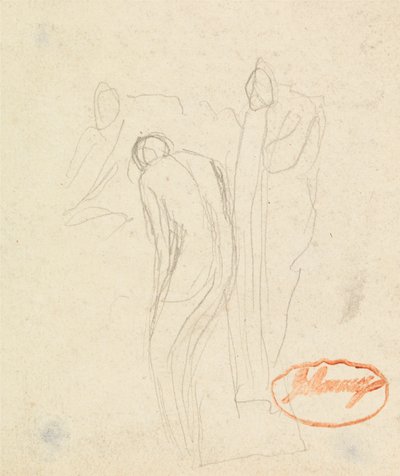 Studie av figursammansättning 1 av George Romney
