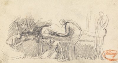 Figur Sammansättning Studie 23 av George Romney