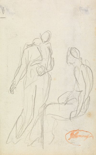 Studie i figurkomposition 2 av George Romney