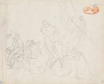 Figur Sammansättningsstudie 34 av George Romney