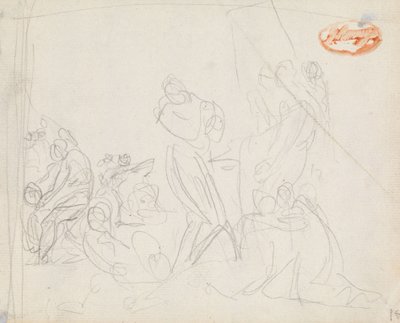 Studie i figurkomposition 34 av George Romney