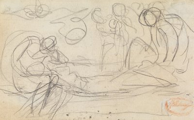 Figur Sammansättning Studie 50 av George Romney