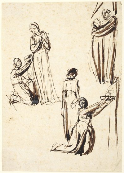 Figurstudier av George Romney
