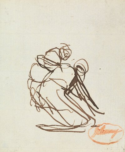 Figur Studie 10 av George Romney