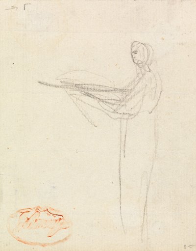 Figurstudie tolv av George Romney