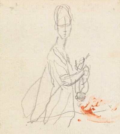 Figurstudie 5 av George Romney