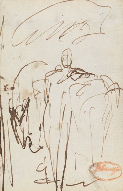 Figur Studie 8 av George Romney