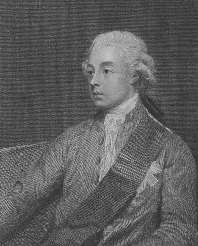 Frederick Howard, 5. jarl af Carlisle, graveret af John Keyse Sherwin, 1782 sverige av George Romney