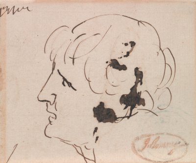 En mans huvud av George Romney