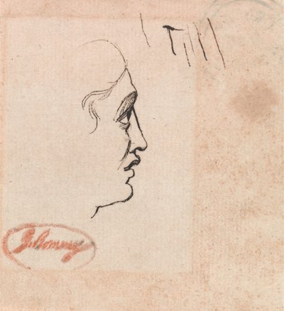 Ett ungdomsansikte av George Romney