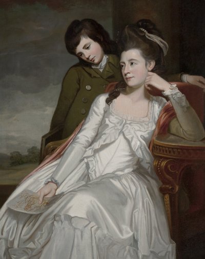 Jane, hertiginnan av Gordon och hennes son, George av George Romney