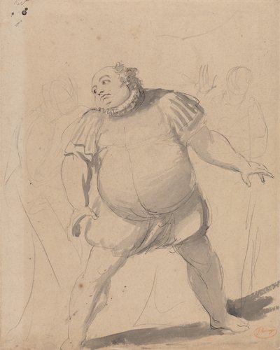 John Henderson as Falstaff av George Romney
