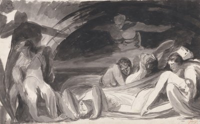 John Howard besöker ett karantänhem av George Romney