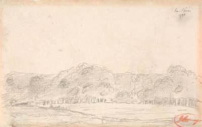 Landskap, möjligen Eartham av George Romney