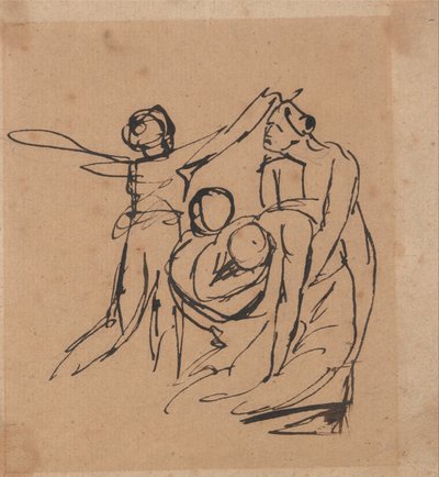 Sörjande grupp av George Romney