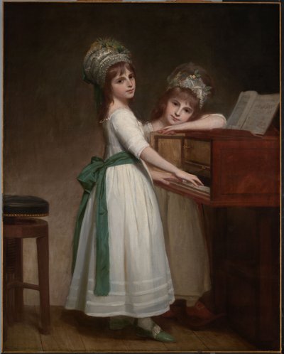 Porträtt av Caroline Thurlow (f. 1772) och Catharine Thurlow (d. 1826) av George Romney